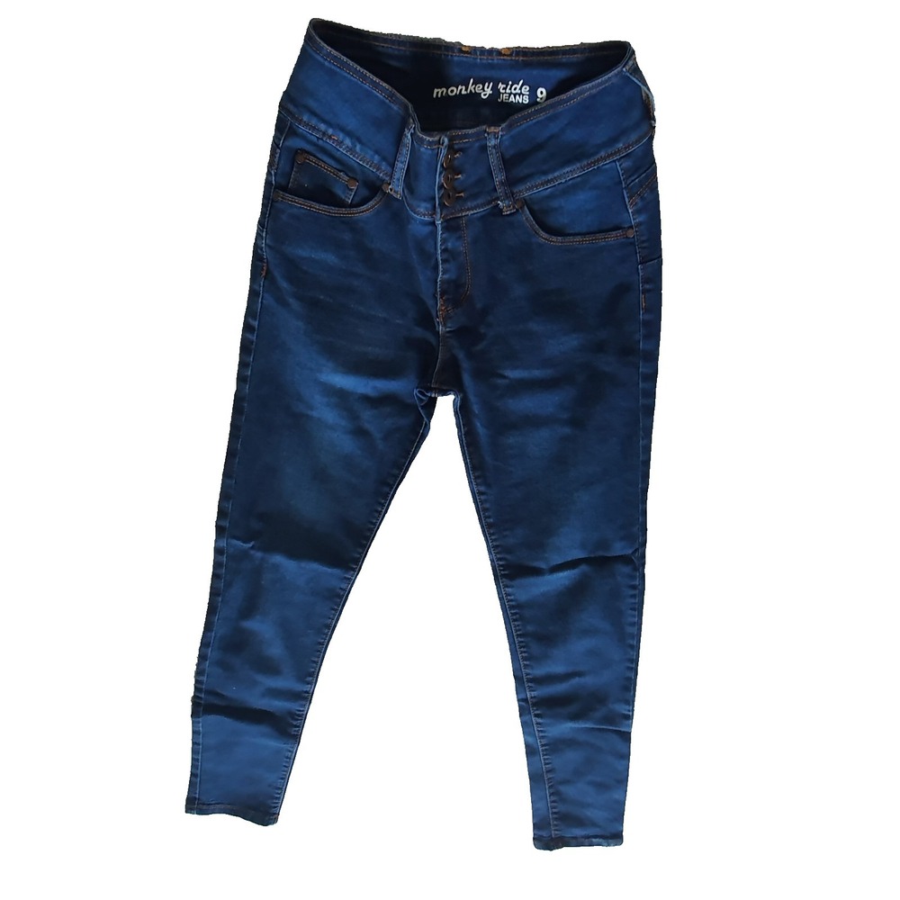 Monkey Ride Jeans Sz 9‎ Skinny Blue Bottoms Juniors Girls #P6045